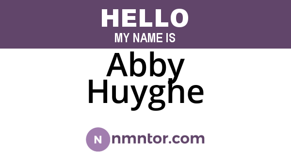 Abby Huyghe