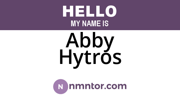 Abby Hytros