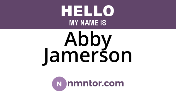 Abby Jamerson