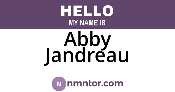 Abby Jandreau