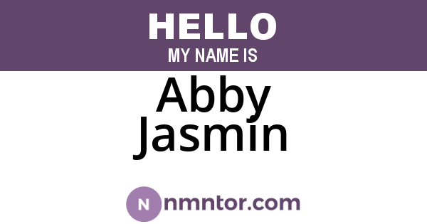 Abby Jasmin