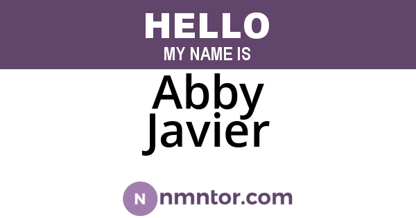 Abby Javier