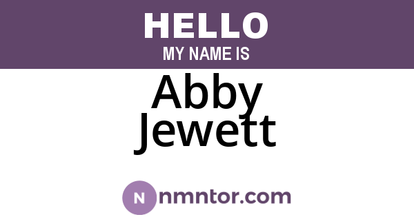 Abby Jewett