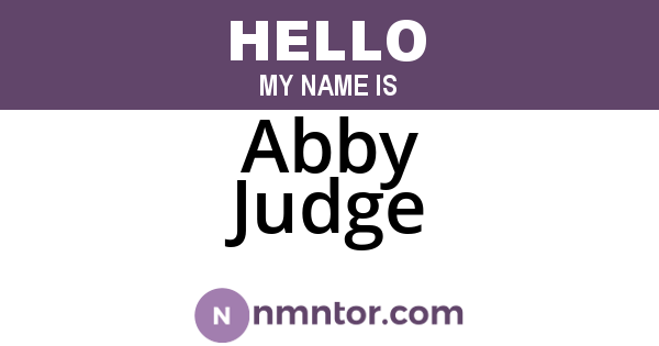Abby Judge