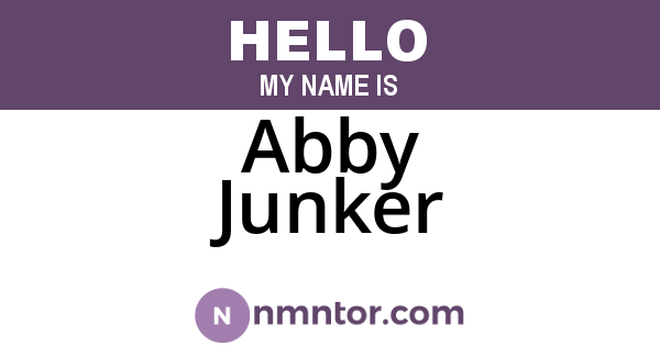 Abby Junker