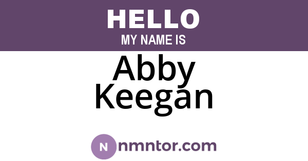 Abby Keegan