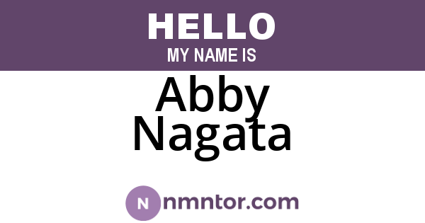Abby Nagata