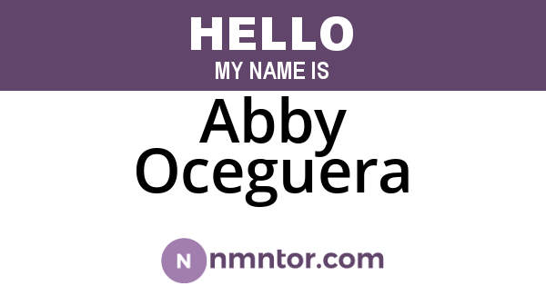 Abby Oceguera