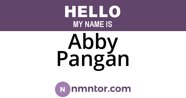 Abby Pangan