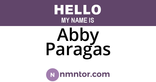 Abby Paragas