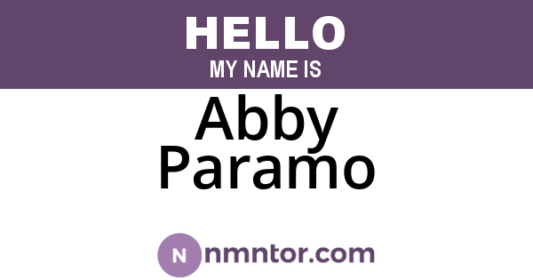 Abby Paramo