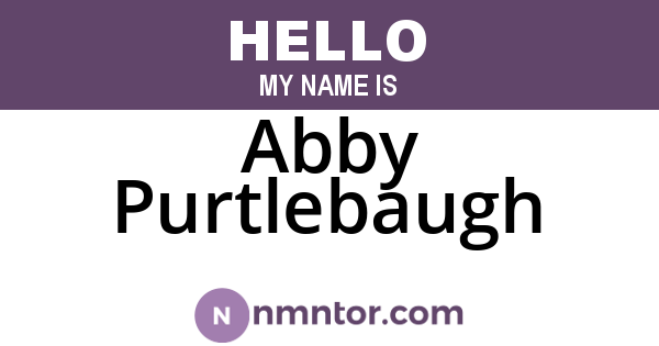 Abby Purtlebaugh