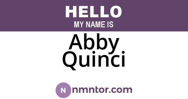 Abby Quinci