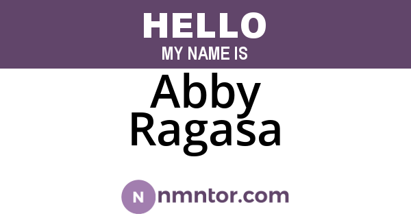 Abby Ragasa