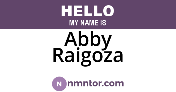 Abby Raigoza