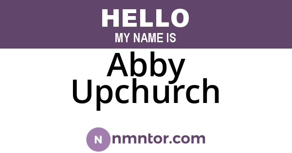Abby Upchurch