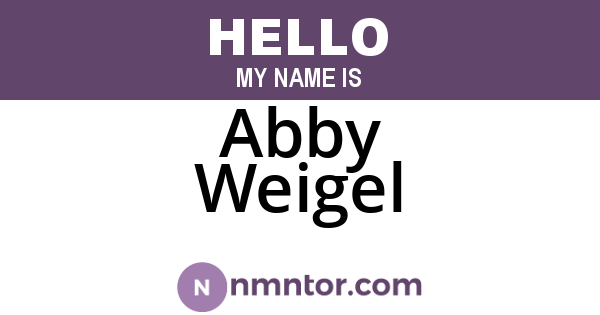 Abby Weigel
