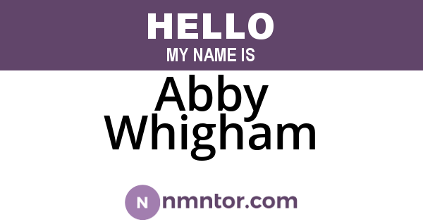 Abby Whigham