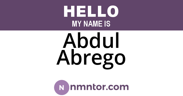 Abdul Abrego