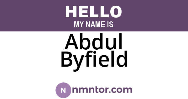 Abdul Byfield