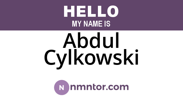 Abdul Cylkowski