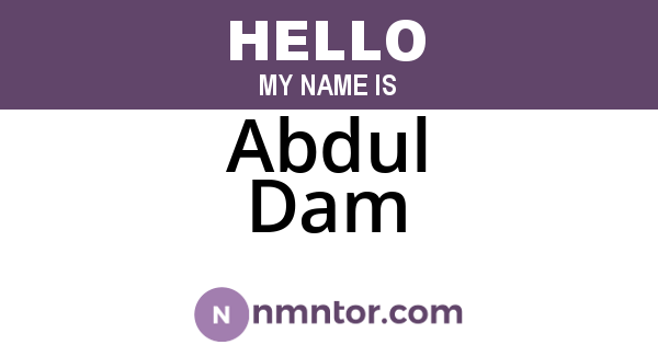 Abdul Dam