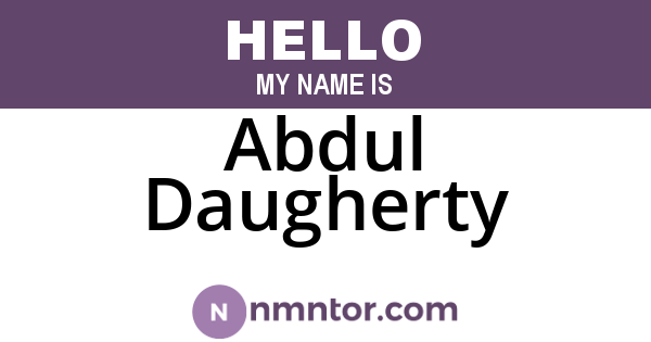 Abdul Daugherty
