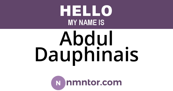 Abdul Dauphinais