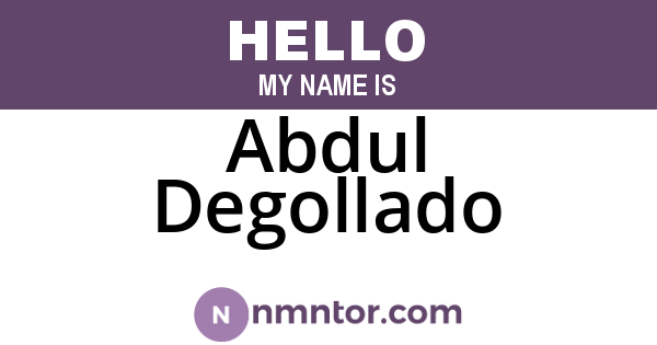 Abdul Degollado