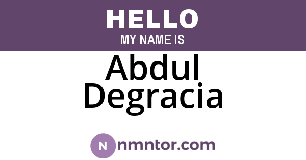 Abdul Degracia