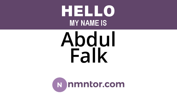 Abdul Falk