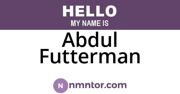 Abdul Futterman