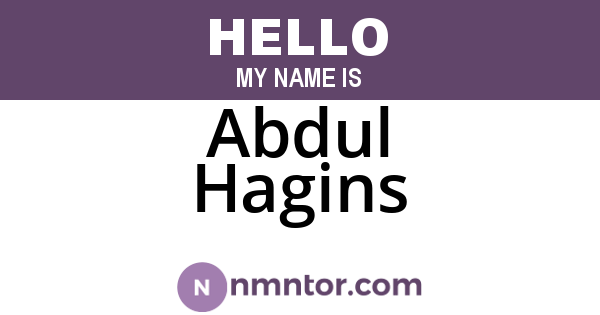 Abdul Hagins