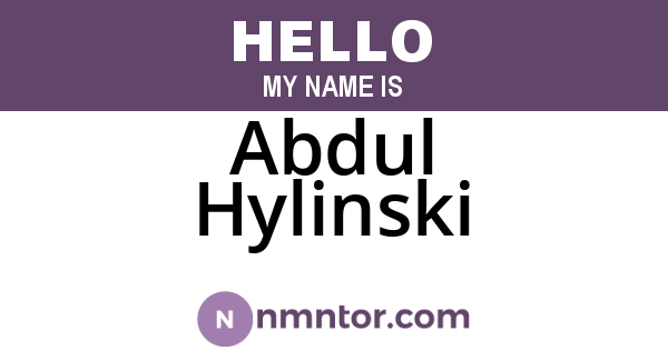 Abdul Hylinski