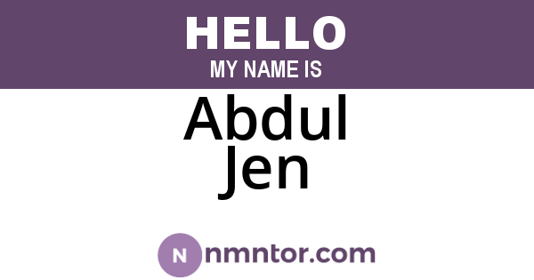 Abdul Jen