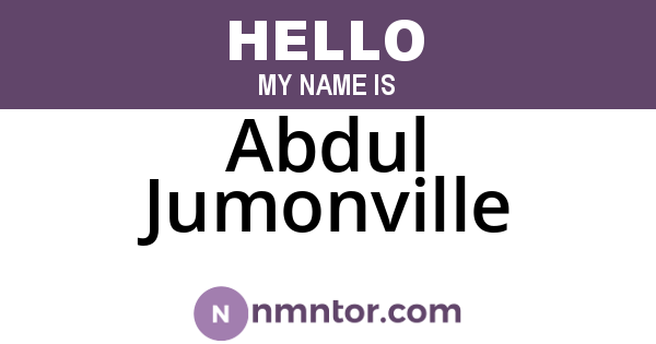 Abdul Jumonville