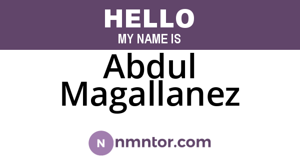 Abdul Magallanez