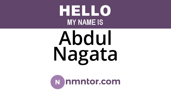 Abdul Nagata