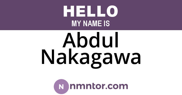 Abdul Nakagawa