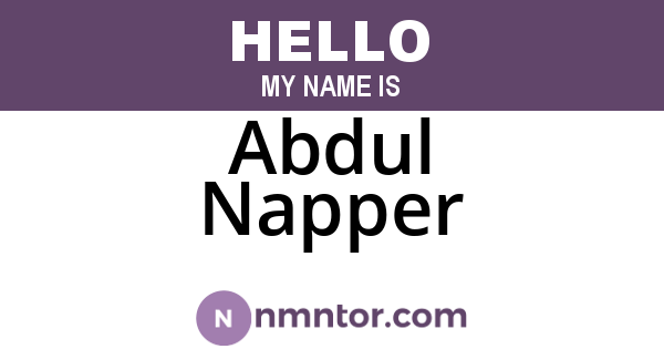 Abdul Napper