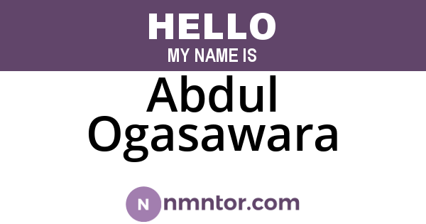 Abdul Ogasawara