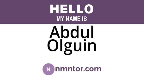 Abdul Olguin