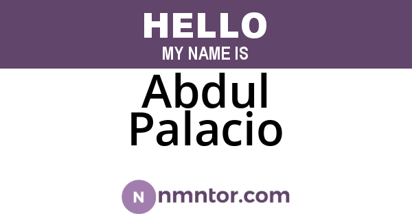 Abdul Palacio