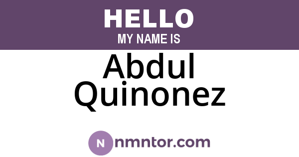 Abdul Quinonez