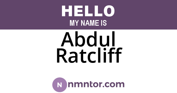 Abdul Ratcliff