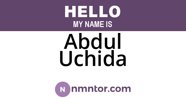 Abdul Uchida