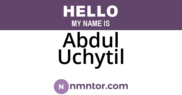 Abdul Uchytil