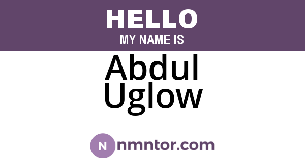 Abdul Uglow