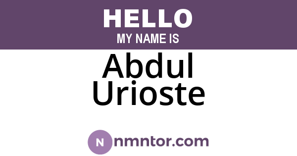 Abdul Urioste