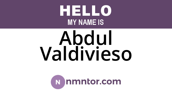 Abdul Valdivieso